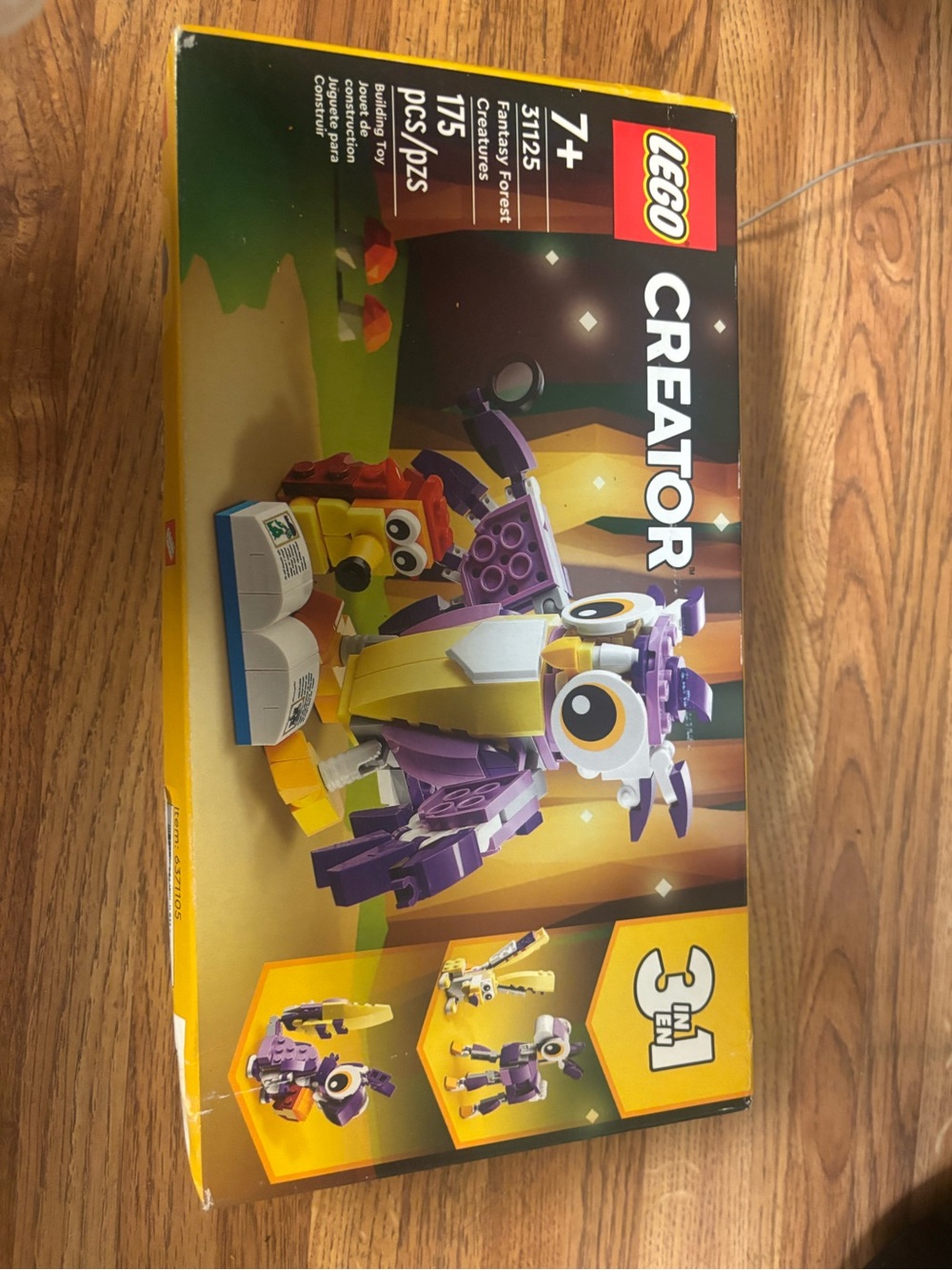 Lego Creator Purple and Yellow Owl 3-in-1 Building Set